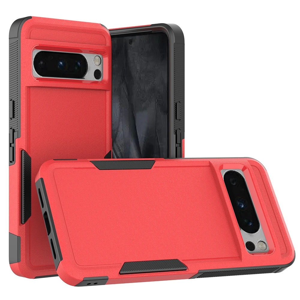 Heavy Duty Rugged Armor Shockproof Phone Case with Soft TPU Frame and Hard Plastic Back Cover