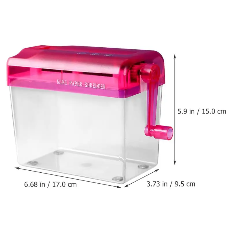 Description Picture 2 of itemHousehold Wear Resistant Convenient Manual Shredder Paper Cutting Tool School Small Shredder for Home School Document Office