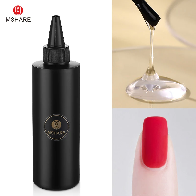 MSHARE Matt Matte Top Coat Nails Gel 250g No Clean Nail Polish Cover Lasting Health Resin Material UV Varnish