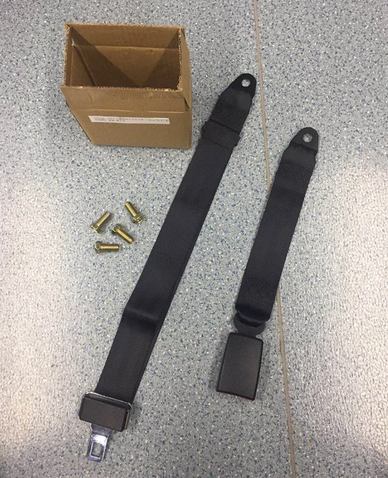 Extra Long 2 Point Lap Seat Belt For Motorhome Adjustable Safety Strap Black New: 3 - 5 Days Free Delivery Only UK