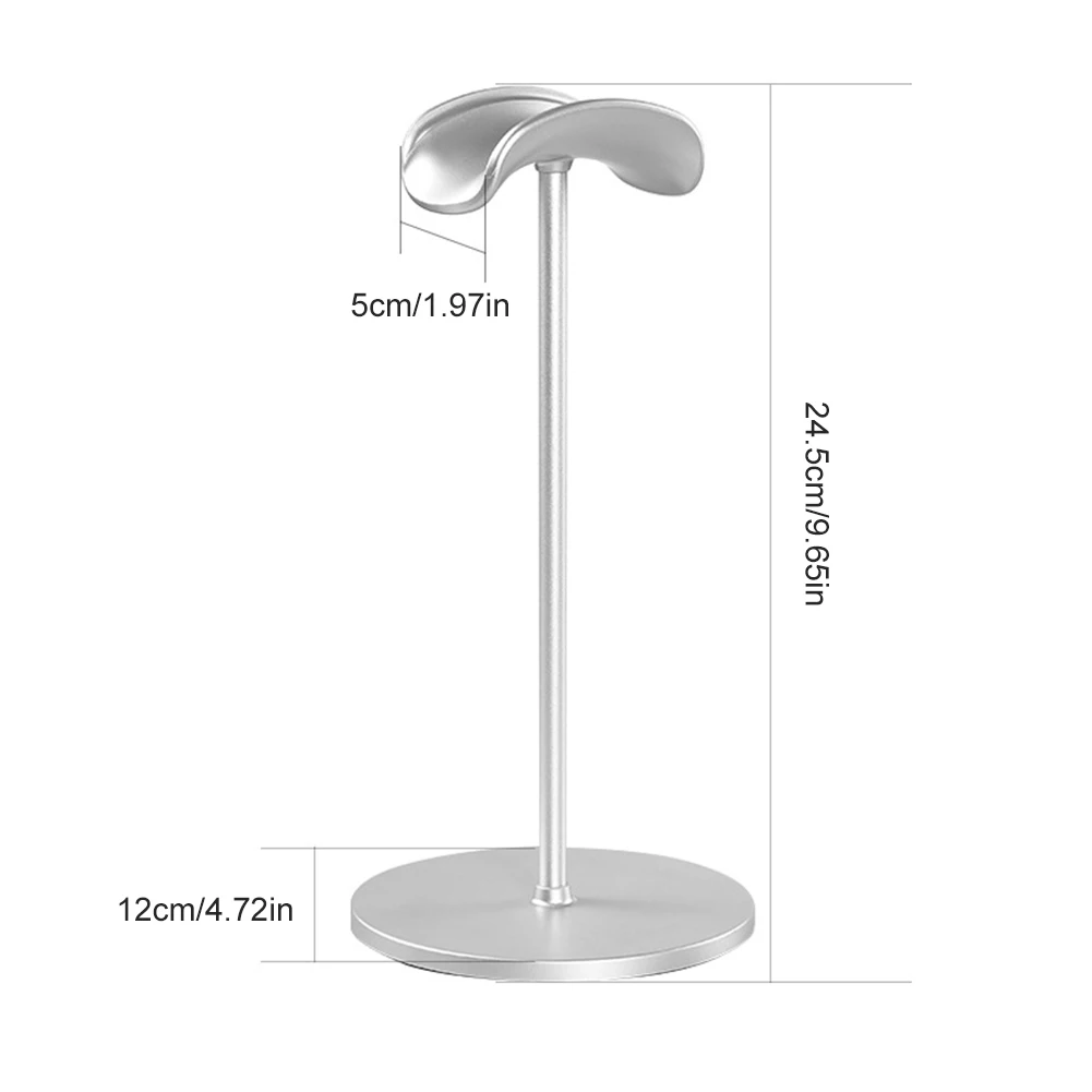 Headphone Stand Rack Non-Slip Detachable Headset Display Holder for AirPods Max/Beats/Bose/Sennheiser/Audio-Technica/Sony