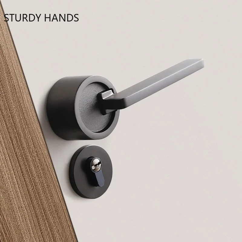Modern Apartment Door Lock Aluminum Alloy Security Door Locks Bedroom