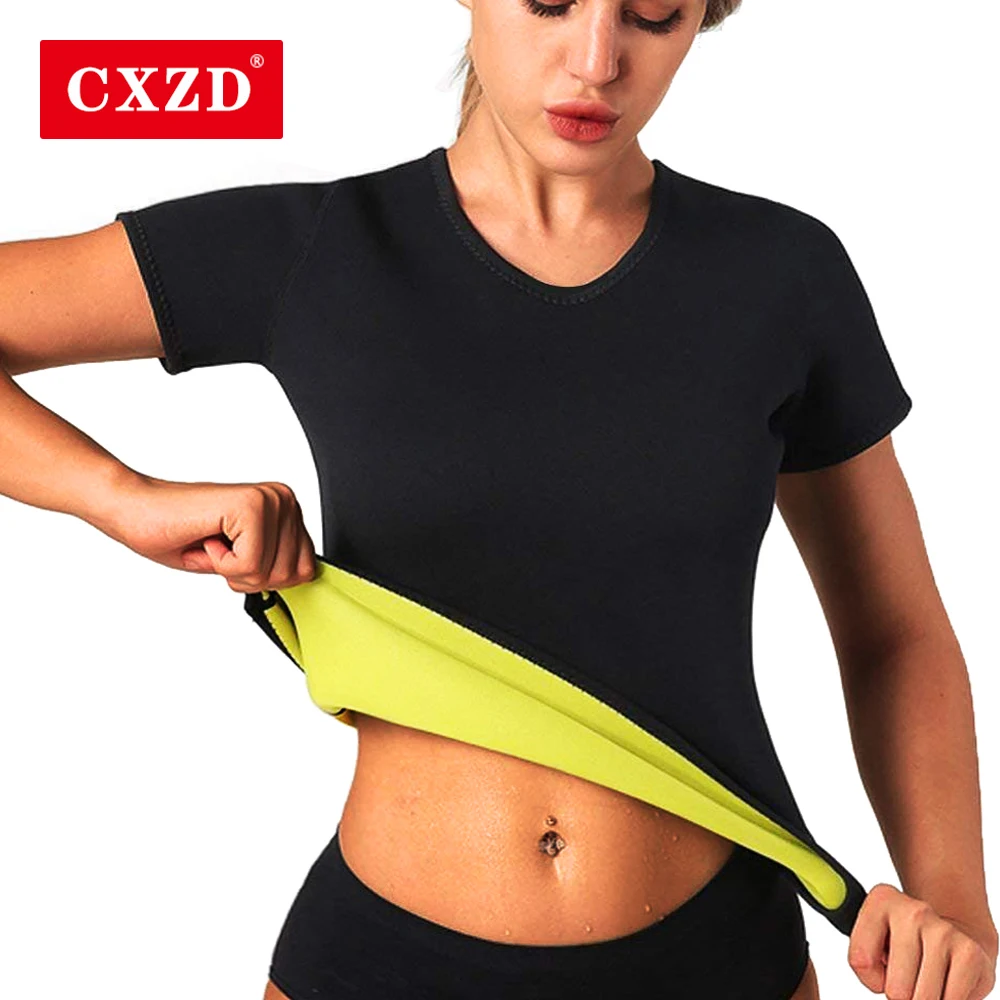 

CXZD Women Shapewear Waist Trainer Sauna Slimming Shirt Body Shapers Waist Corset Reducing Lady Fat Burning Vest Sweat Tank Top