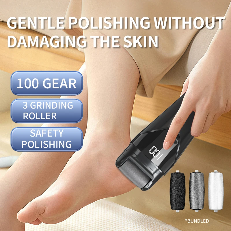 Electric Foot Grinder Electric Foot Rasp Pedicure Sander Waterproof Eliminate Feet Dead Skin File
