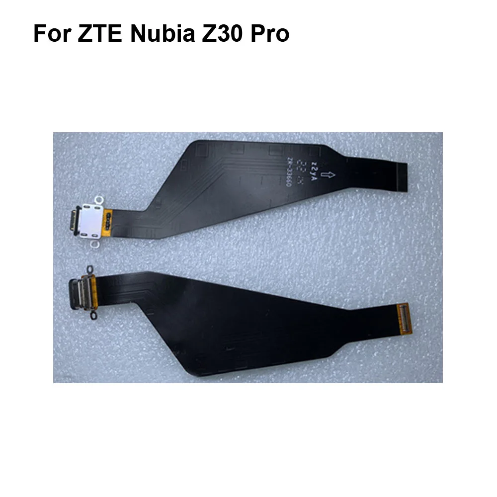 Nuovo Usb Charging Flex Per Zte Nubia Z30 Pro Charger Port Dock Connector Flex Cable Per Zte Nubia Z 30 Pro Sostituzione Riparazione