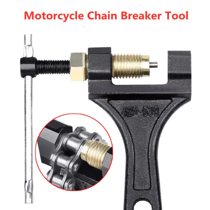 

1 Pcs 420-530 Motorcycle Chain Breaker Link Removal Splitter Tricycle Bicycle Chain Cutter Riveting Tool Motorcycle Repair Tool