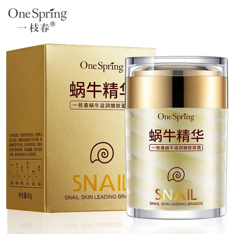 OneSpring Face Cream Whitening Snail Cream Aloe Vera Anti Aging Anti Wrinkle Nourishing Acne Treatment Moisturizing Repair Skin