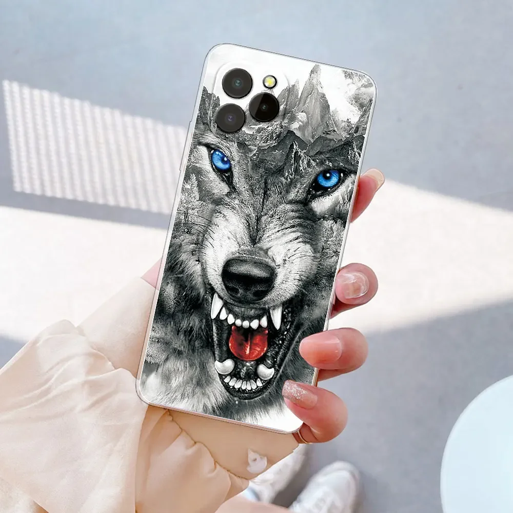 Oukitel C21 Pro Clear Marble Silicone Soft Case - Stylish Protective Cover