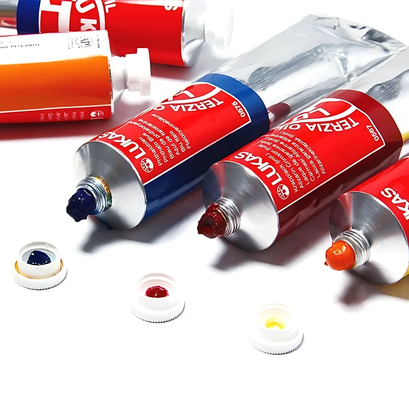 Lucas Oil Paint Aluminum Tube 200ML Art College Level Sketching Creation Painting Oil Paint Art Supplies