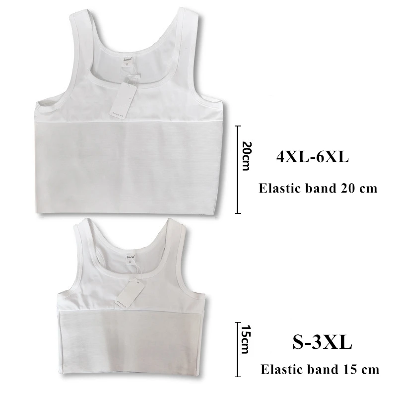 Chest Binder HaleyChan Women's Chest Binder Tomboy Trans Lesbian Pullover Half Length Corset Top Short Tank Top