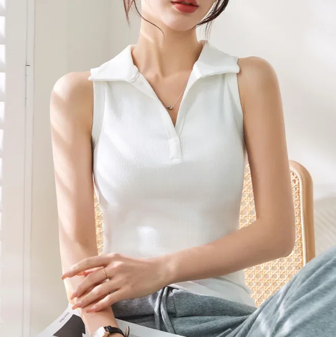 

Трикотажная летняя новая футболка Топ Женская одежда