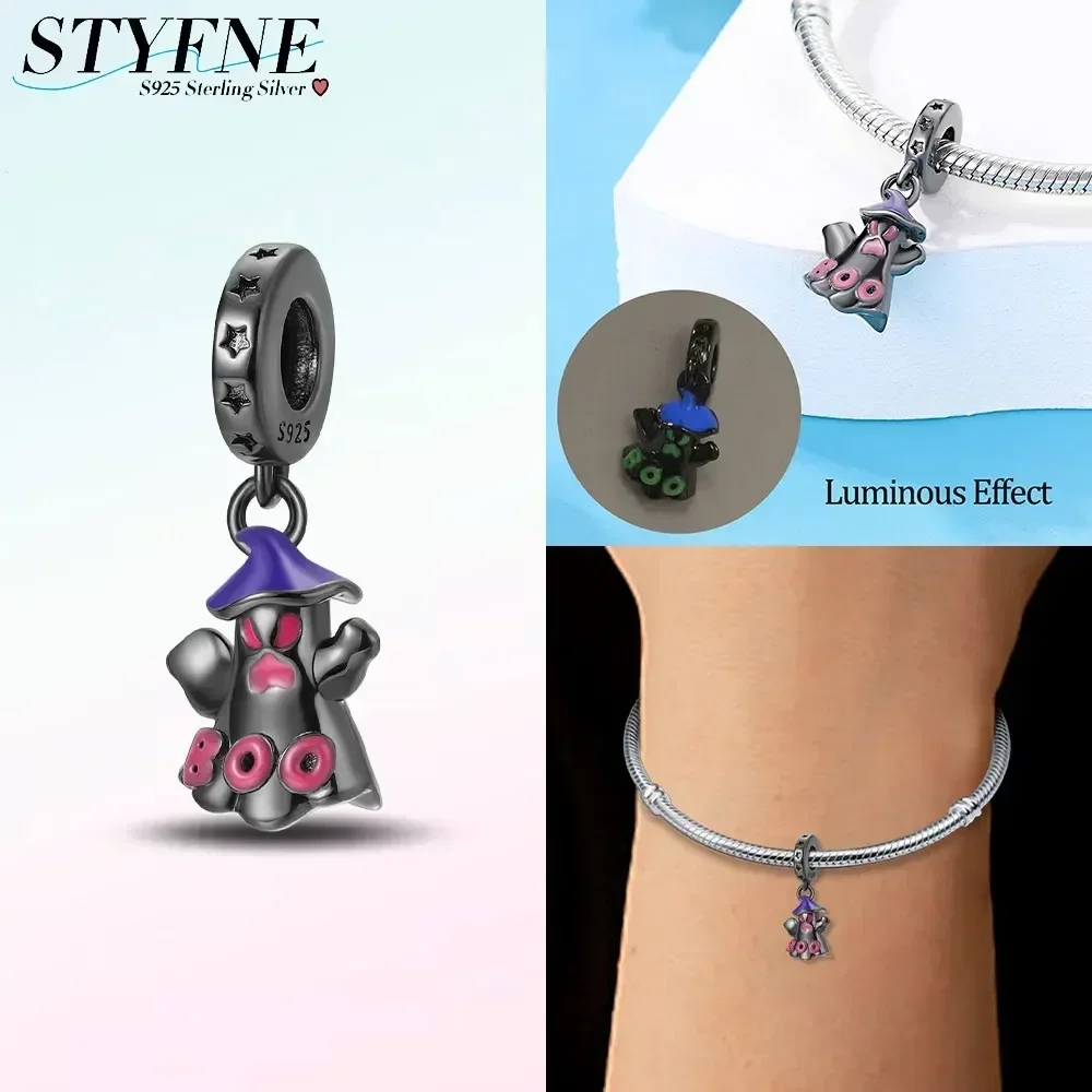 DIY 925 Sterling Silver Charm Bead - Cartoon Blue Clown Dangle For Bracelets & Necklaces - View #6