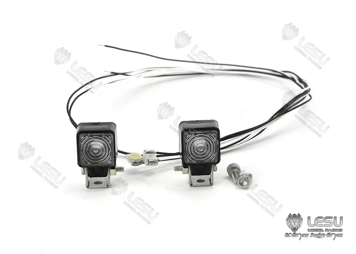 1 Set 1/14 RC Truck Weißer Scheinwerfer S-1231 Field Palace Trap LED-Licht Ausrüstungs-Rack Truck Upgrade Zubehör Spielzeug DIY – Detail 7