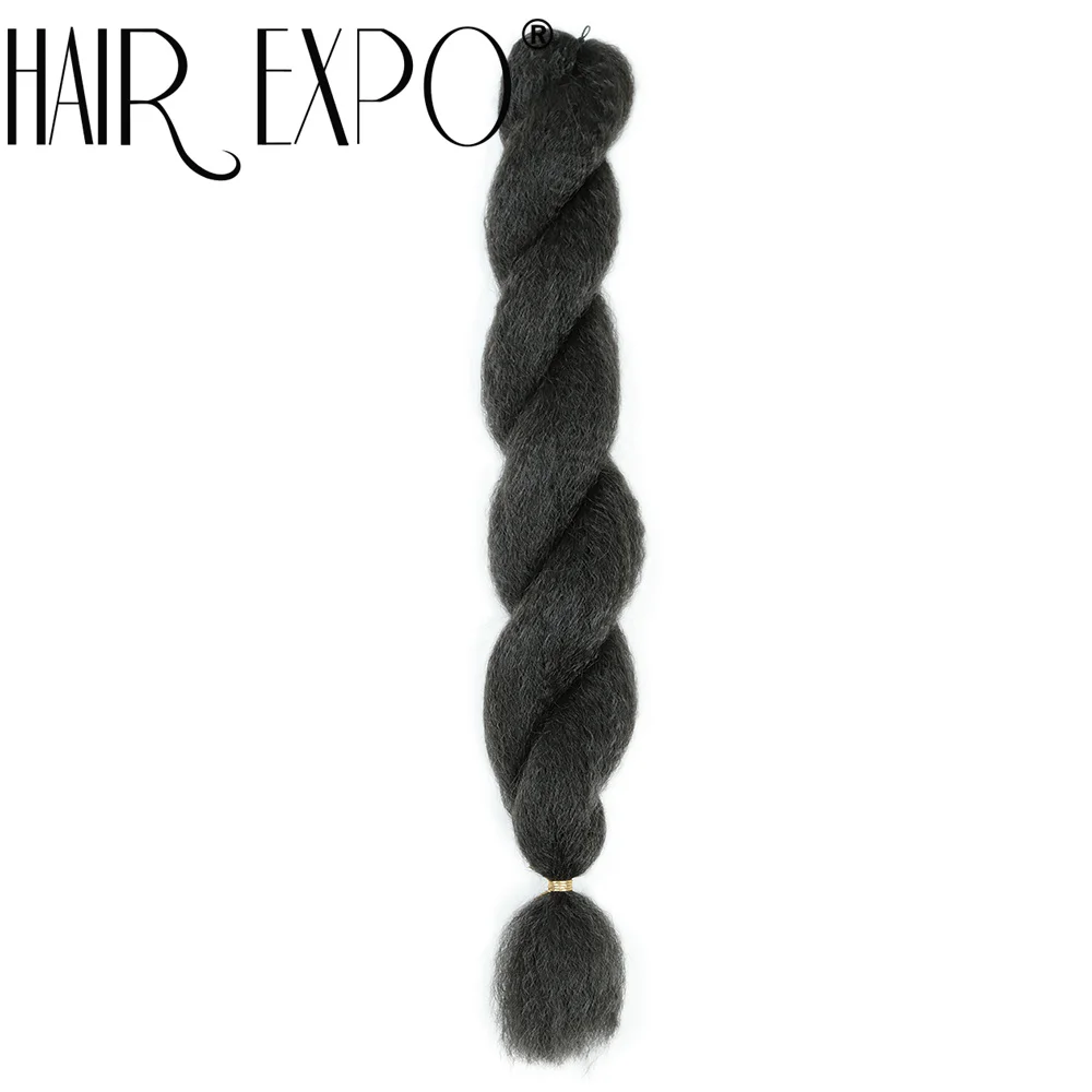 26Inch Vixen Crochet Bulk Hair Synthetic Jumbo Braids Fluffy Yaki Straight Crochet Hair Afro Kinky Curly Braiding Hair Extension