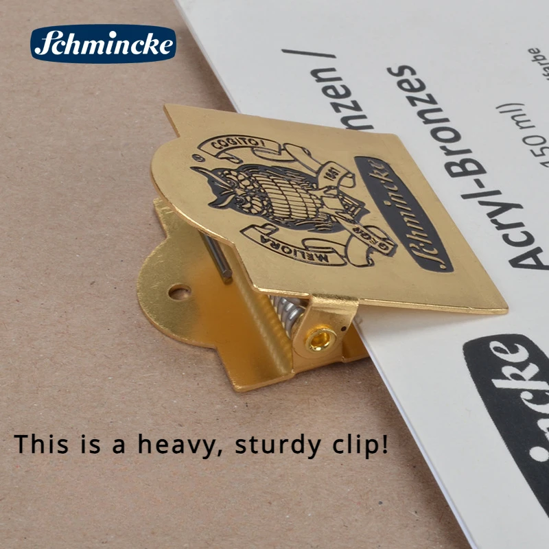 Schmincke Brass Paper Clips paper clips book clips for Art Drawing Paper Book