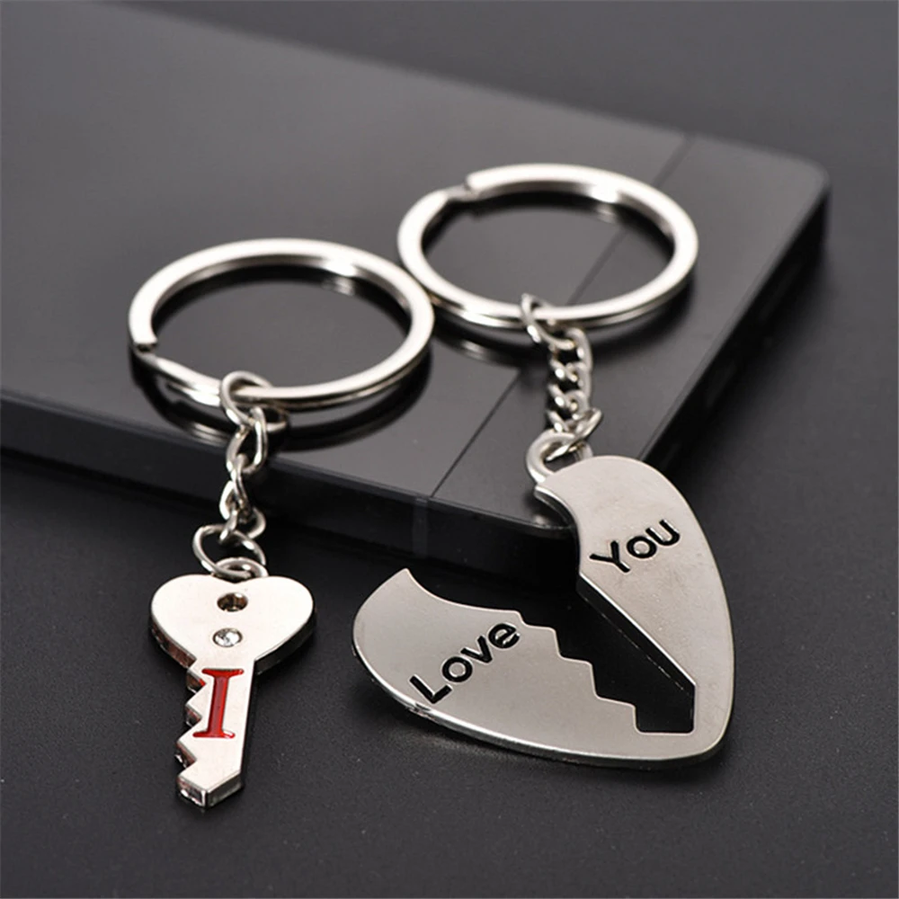 Hot Sale Zinc Alloy Pendant My Heart Keychain Couples Wedding