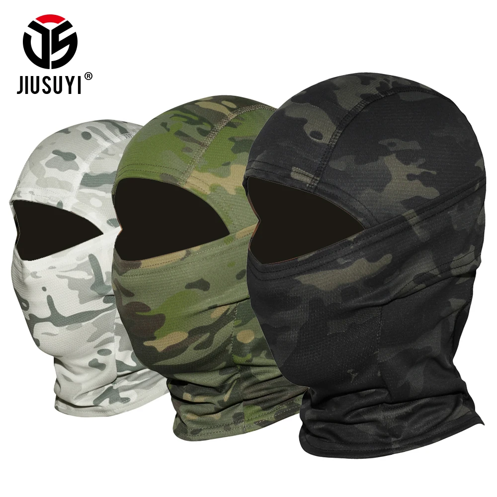 

18 Color Multicam CP Balaclava Camouflage Tactical Airsoft Mask Paintball Bicycle Army Military Helmet Liner Full Face Hat Men