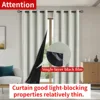 1pc Solid 100% Blackout Curtains with Grommets, Total Privacy Drapes for Bedroom, Beautiful Curtains for Living Room 6