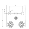4 Wheel Trolley Assembly Trolley Roller Stable Welding for 1-5/8" Wide and All 1-5/8" or Taller Strut Channel 3