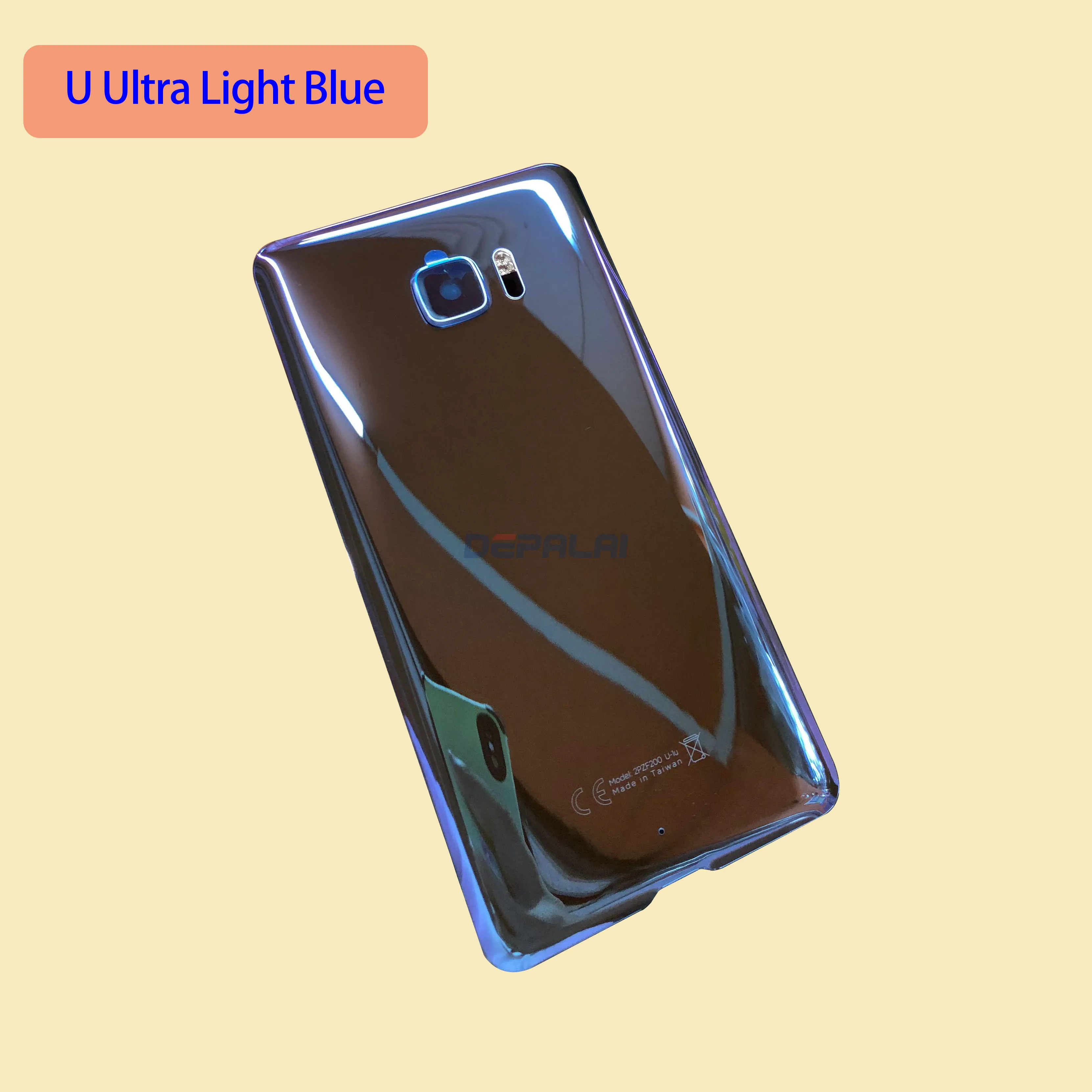 For HTC U Ultra 5.7inch UPlay U11 5.5 Back Cover Door Rear Glass Housing  Battery Case With Camera Lens