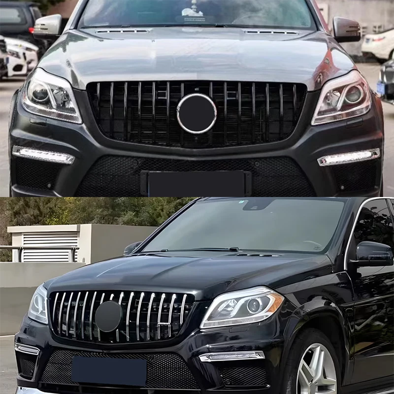 메르세데스 벤츠 X166 GL-클래스 GL500 GL550 GL63 2013 2014 2015용 프론트 인렛 그릴 라디에이터 그릴 업그레이드 중간 메쉬 튜닝