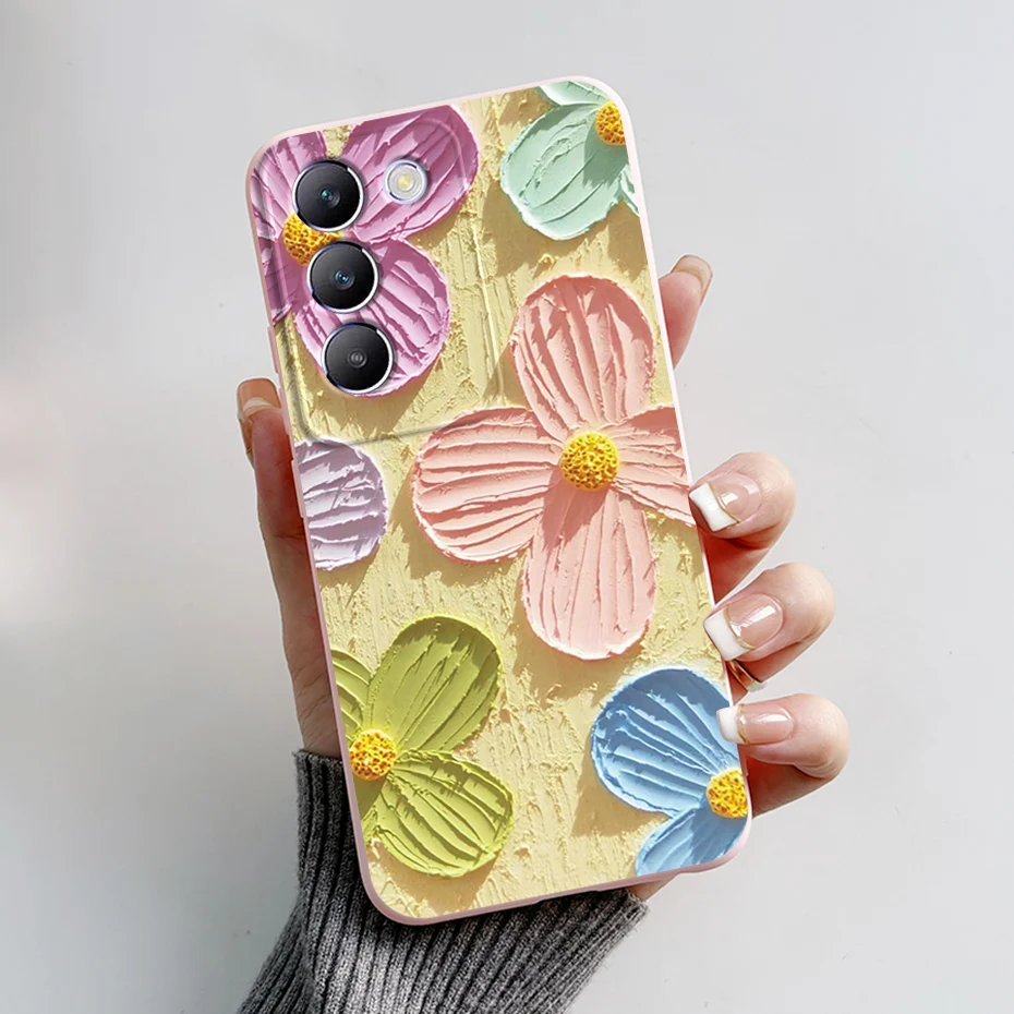 Stylish Painted Soft Silicone Phone Case Cover - Enhanced Protection Bumper