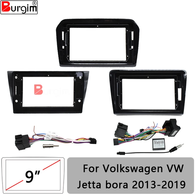 9 inch Car Radio Fascia Panel for Volkswagen VW POLO 2011-2019 stereo Frame