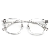 Peekaboo lentille claire rétro lunettes cadre pour hommes TR90 style coréen lunettes carrées pour femmes acétate haute qualité léger 2