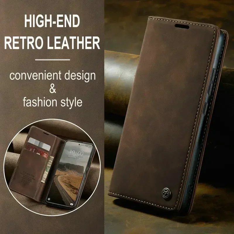 Luxury Leather Magnetic Book Case