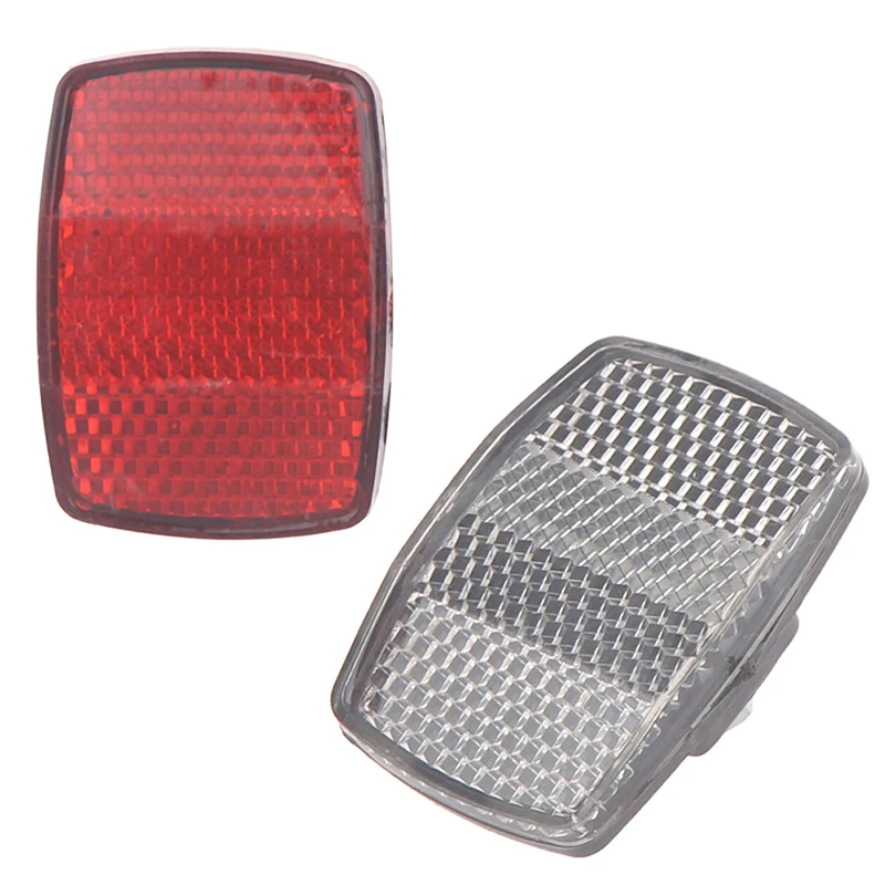 

1 Pcs High Quality Bicycle Plastic Reflector Tail Light Reflector Front and Rear Warning Tail Light Cycling Accessories