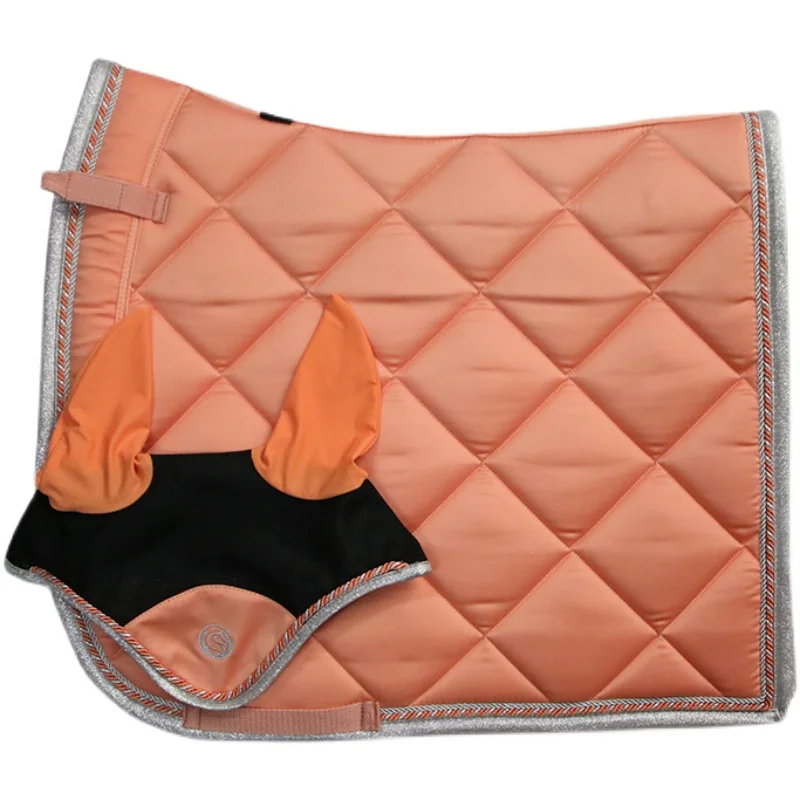 Professional Harness Coral Pink Obstacle Horse Earmuffs Horse Leggings Dance Sweat Pad