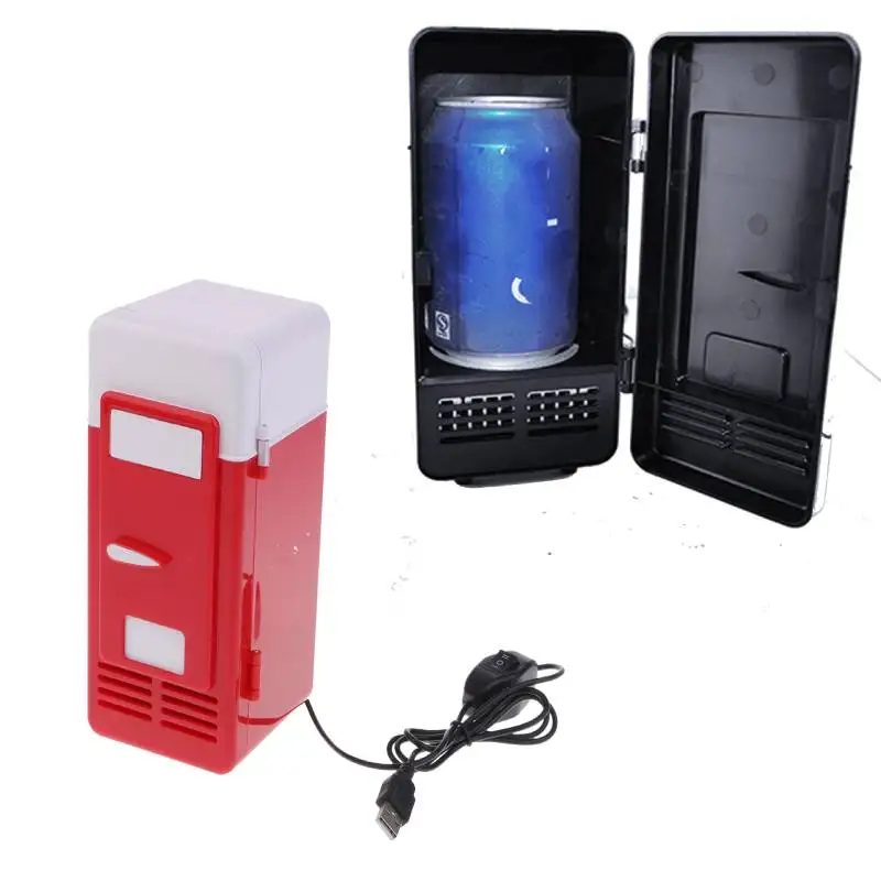 Mini USB Fridge Car Refrigerator 5V Dual Use Car Freezer Portable Car
