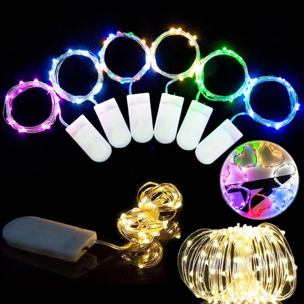 

10pcs/Lots Gift Box LED Lighting Strings Copper Wire String Cake Bouquet Decorative Lights Colored Copper Wire String Lights.
