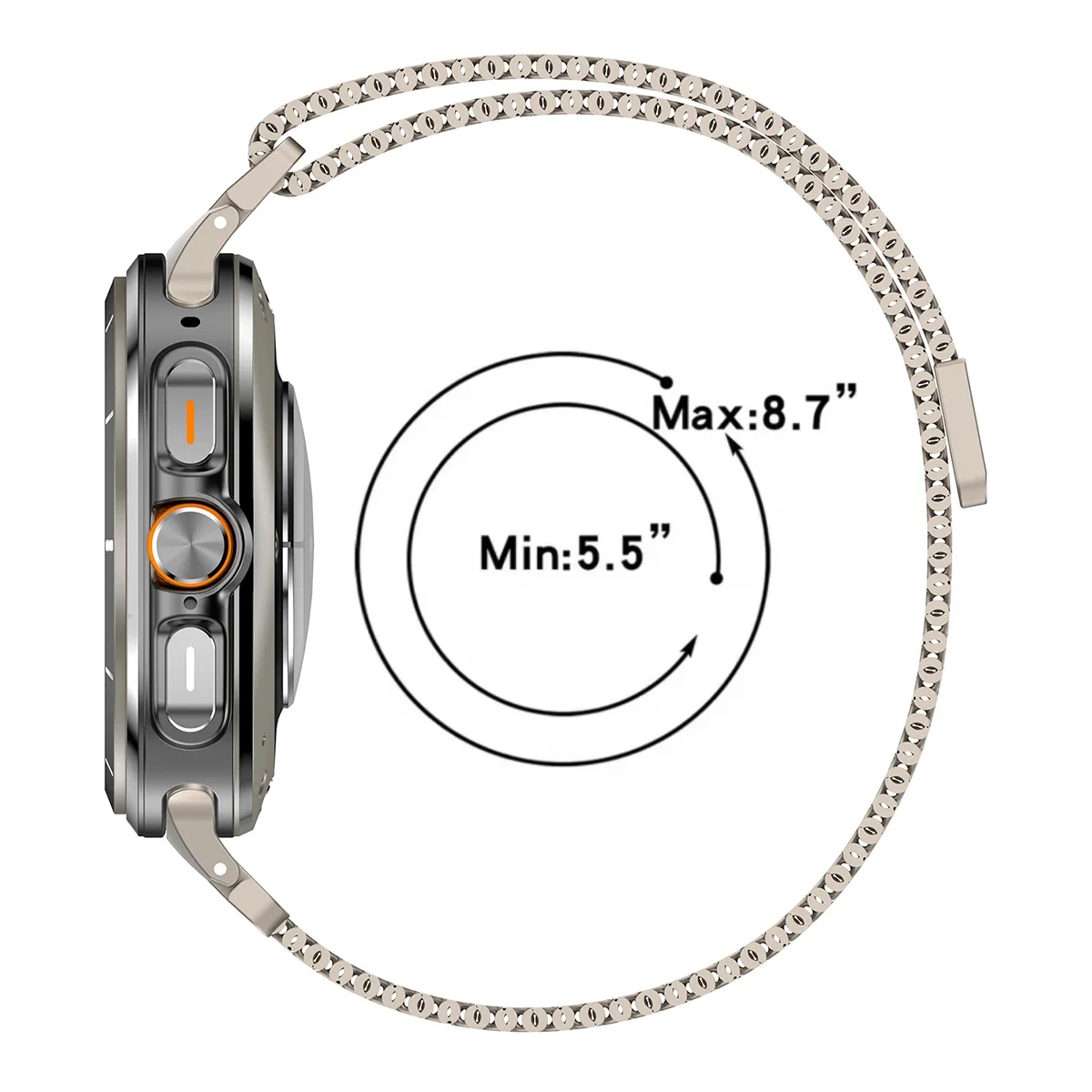 Stainless Steel Milanese Strap - Classic Metal Magnetic Bracelet