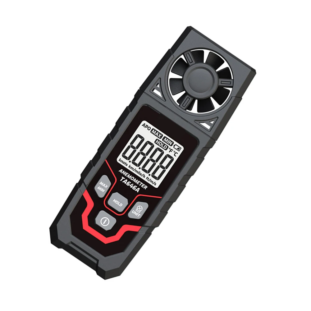 TA646A 디지털 풍속계 0.3-30m/s HVAC 산업 테스트용 휴대용 공기 흐름 풍속 측정기 온도 측정