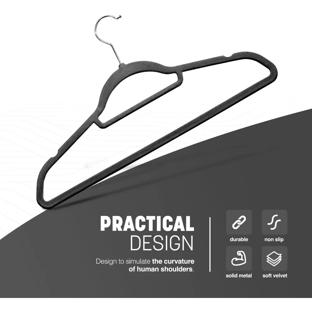 Clothes Hanger Storage Hanger Coat Organizer Velvet Hangers 20 Pack