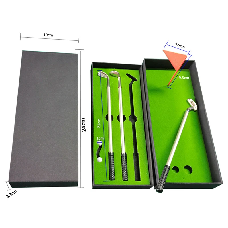Mini stylo de golf de bureau, stylo à bille de golf, cadeau comprenant  Putting Green, 3 styles, sensation Ikand, jeux de bureau, 1 ensemble -  AliExpress