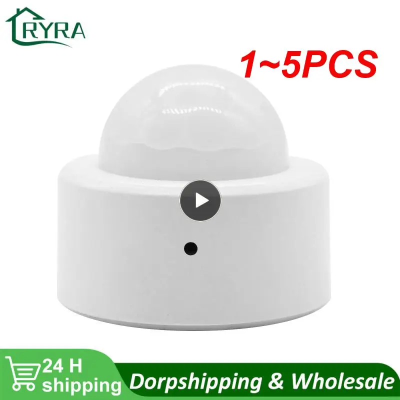 

1~5PCS Zigbee3.0 Tuya Smart Body Movement Detector Mini PIR Motion Sensor Wireless Human Body Sensor Works With Tuya Zigbee