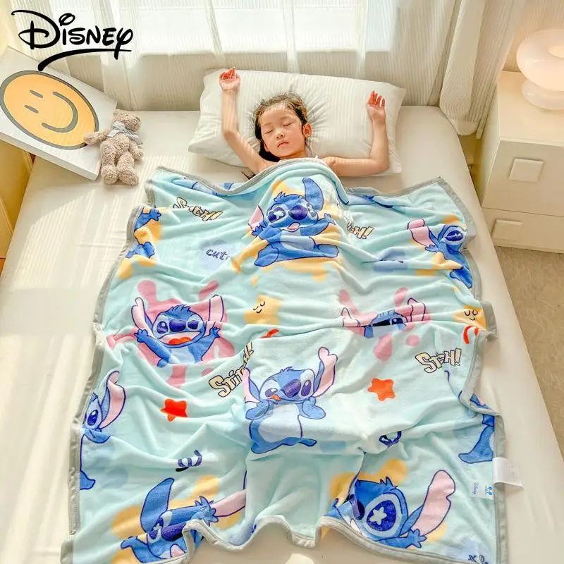 

Детские одеяла Disney, Флисовое одеяло с изображением мультяшного пуха, медведя, Белоснежки, ститча, зоотопии, молока, кондиционер для девушек