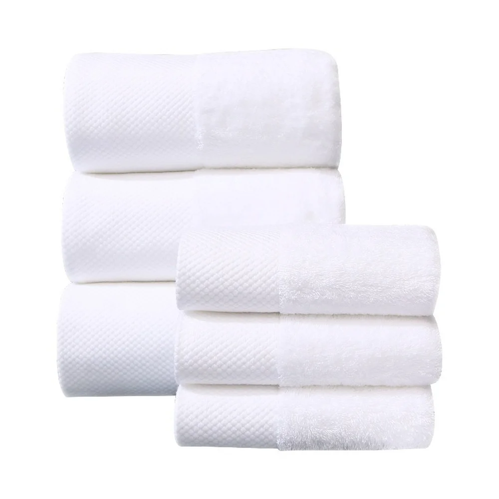 Embroidered Crown White bath towel 5stars Hotel Towels 100