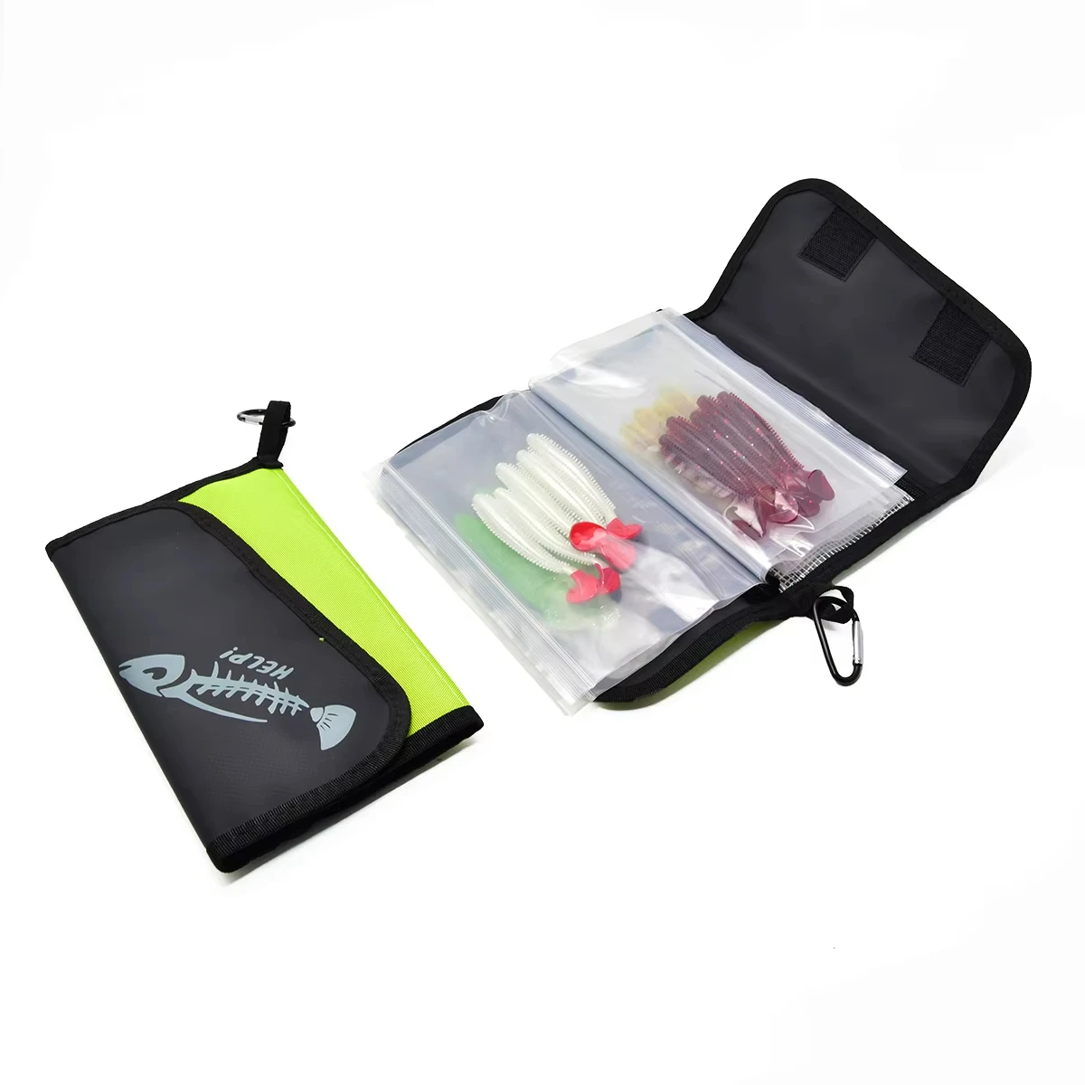 Fake Bait Bag Soft Bait Bag PVC Inner Partition Waterproof Storage Fishing Sorting Accessories Storage Luya