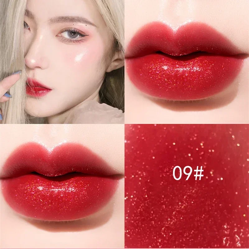 Mirror Water Light Lip Gloss Transparent Glass Lasting Moisturizing Waterproof Liquid Lipstick Pearlescent Fine Shine Lip Glaze 5
