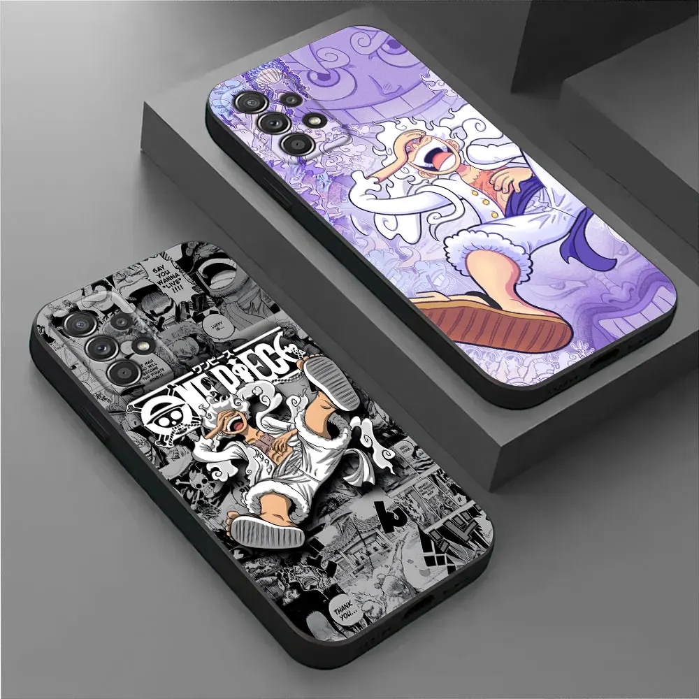 Coque de téléphone One-Piece Anime Monkey D Luffy pour Samsung Galaxy A56 A57 5G A37 A55 A36 A26 A17 A07 A35 A34 54 A52 A73 A72 A32