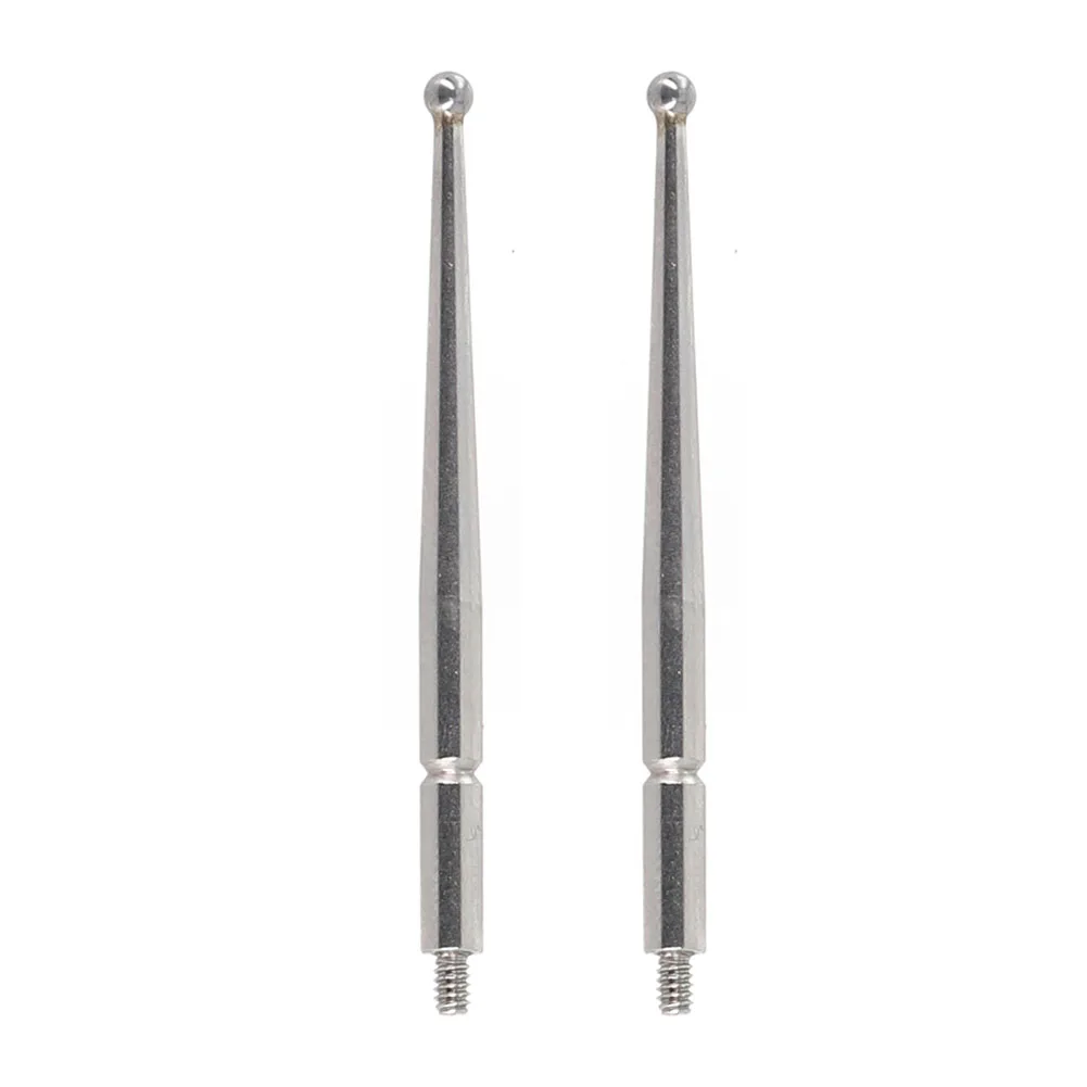 

2pcs Contact Point For Dial Test Indicator 2mm Tungsten Carbide Ball Head 36.8mm M1.6 Thread For 513-114 513-514E 513-214FE