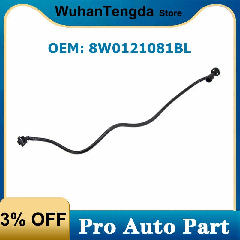 8W0121081BL Expansion Tank Coolant Vent Hose Breather Line for Audi A4 B9 A5 S5 2016-2024 8W0 121 081L