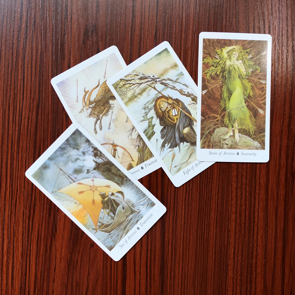 The Wildwood Divination Tarot Deck with a glossy, smooth and easily shuffled surface, it is durable 5