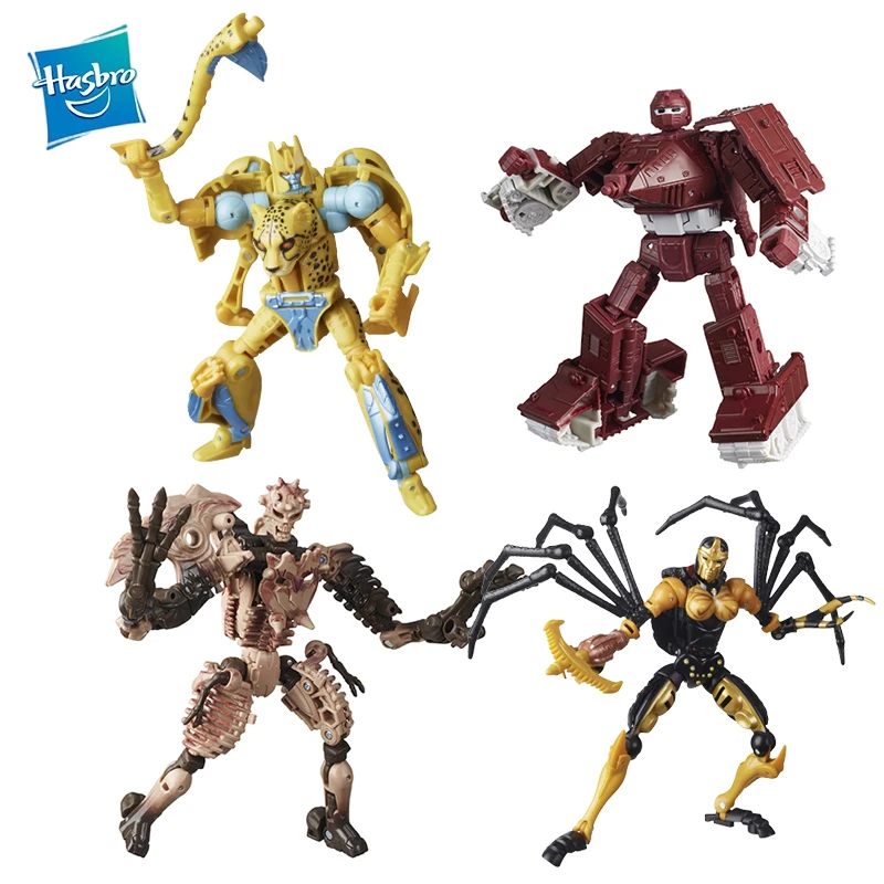 In Magazzino Original Strappo Transformers Kingdom D Cheetor Blackarachnia Warpath Paleotrex Anime Figure Action Figures Model Toys