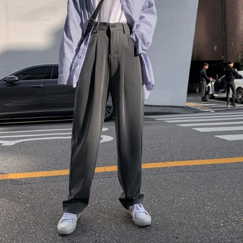 

2024 Women New Autumn Solid Loose High Waist Pants Spring Office Lady Elegant Suit Pant Classic Korean Long Trousers Female Pop