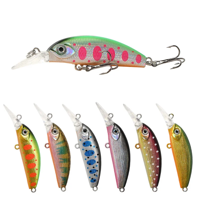 1Pcs 37mm 3g Mini Minnow Fishing Lure Sinking Hard Bait Wobbler Artificial Crankbait Carp Striped Bass Pesca Tackle | Спорт и