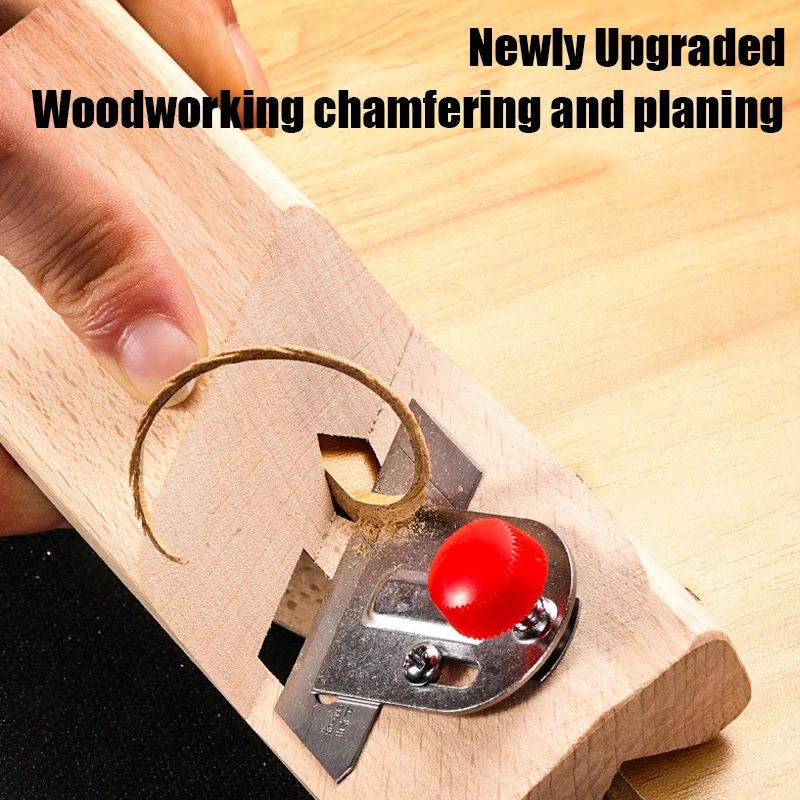 Woodworking Chamfer Planer V-shaped 45&deg; Portable Manual Chamfering Tool Adjustable Angled Board Deburring Corner Trimming Planer woodworking hand tools,wood trimming tool